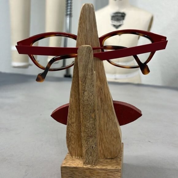 Anne Et Valentin Eyeglasses Fairy U 78 Havana/Red Cat Eye Metal France 45-22 135 - Picture 5 of 11